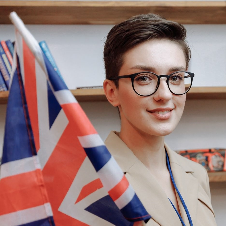 This is a picture of me holding the Union Jack in my right hand